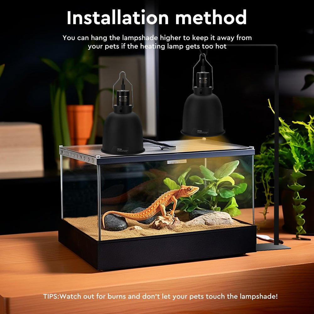 REPTITRIP 2-pack E26 tank accessories with dual fixtures