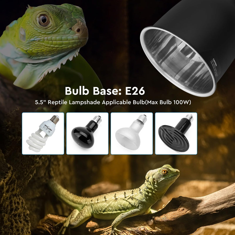 REPTITRIP UVB reptile light highlighting UVB exposure in enclosure