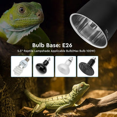 REPTITRIP UVB reptile light highlighting UVB exposure in enclosure