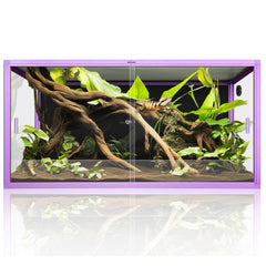 REPTI ZOO 120 gallon front view purple terrarium for spacious habitat