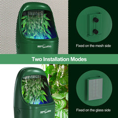 REPTIZOO ABS-material construction is easy to clean