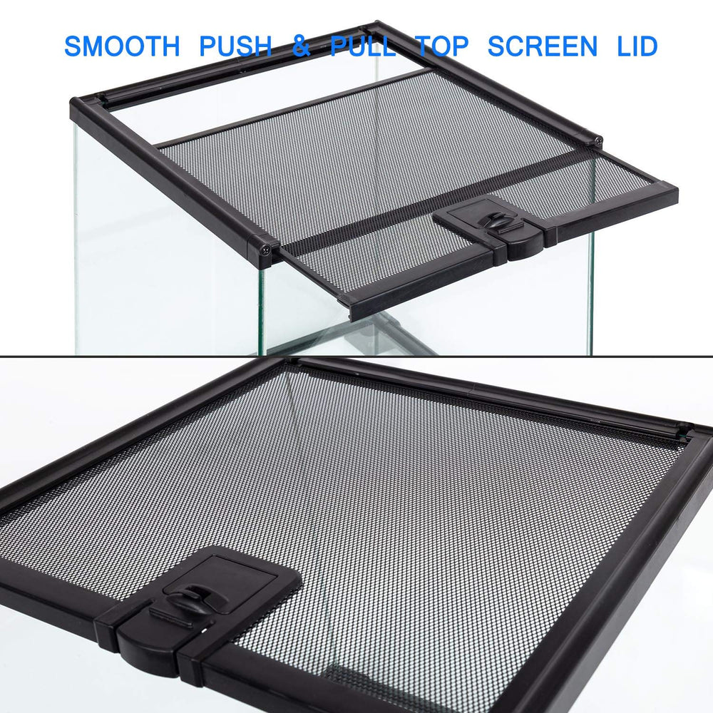 REPTI ZOO anti-escape lid with security buckle reduces escapes.