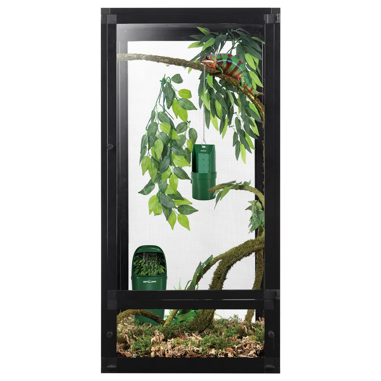 REPTIZOO bearded dragon iguana friendly dripper supports hydration for multiple reptiles