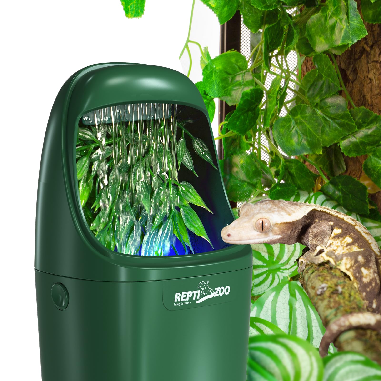 REPTIZOO adds cute decor to your terrarium while dispensing water