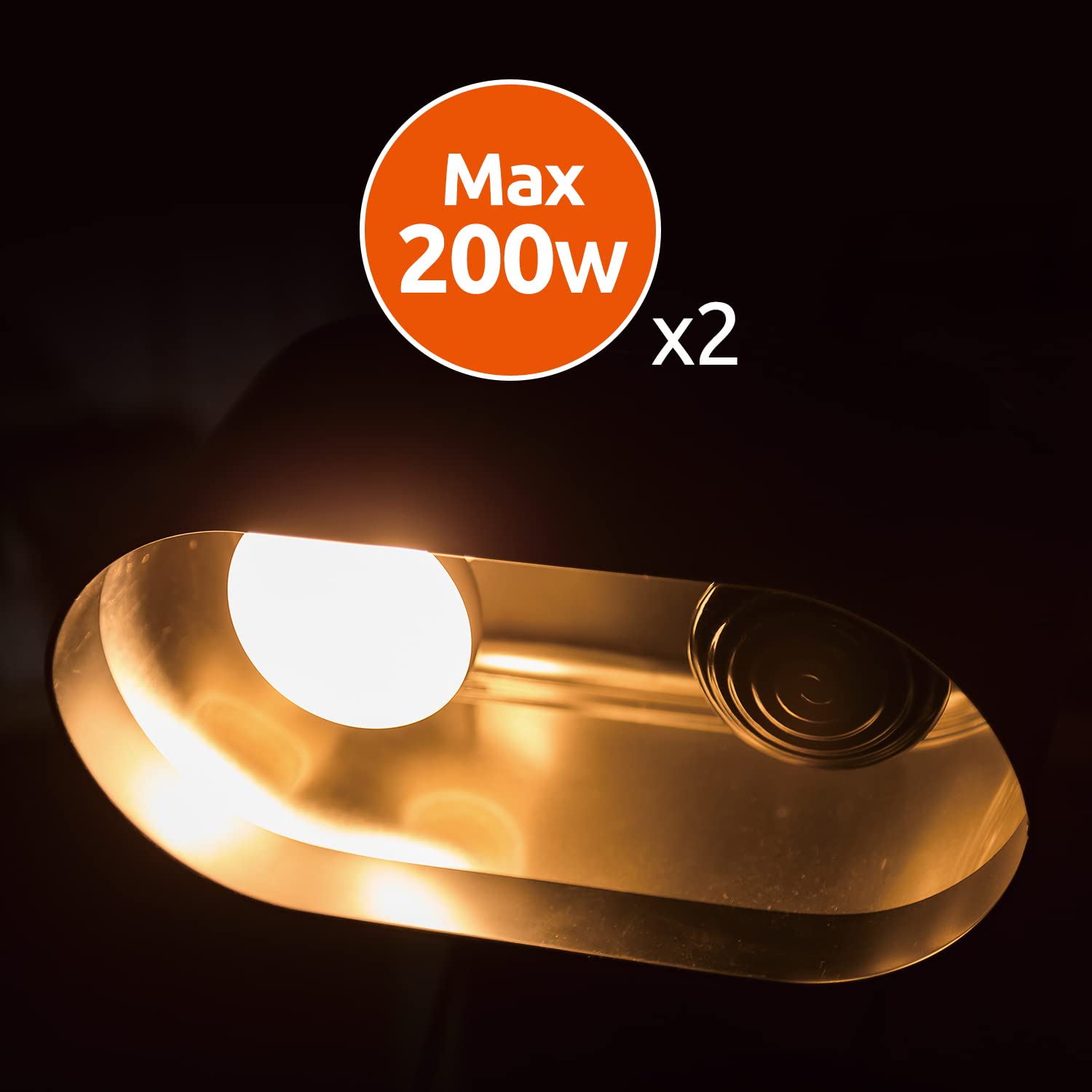 REPTI ZOO Dual Reptile Light Fixture aluminum construction for durability