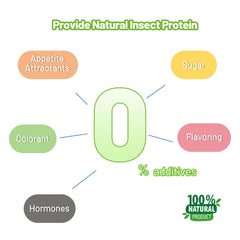 REPTIZOO FRIENDLY formula-mix compatibility image shows combining with other diets.