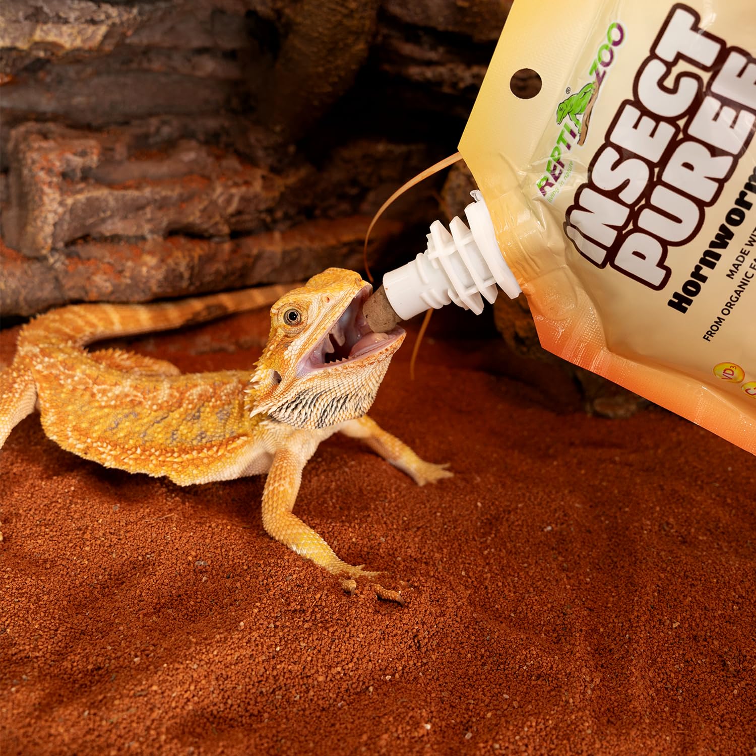 REPTIZOO FRIENDLY mealworms paste nutrition highlights for balanced reptile diets.