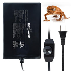 REPTI ZOO heat pad front view showing compact reptile heating for terrariums.