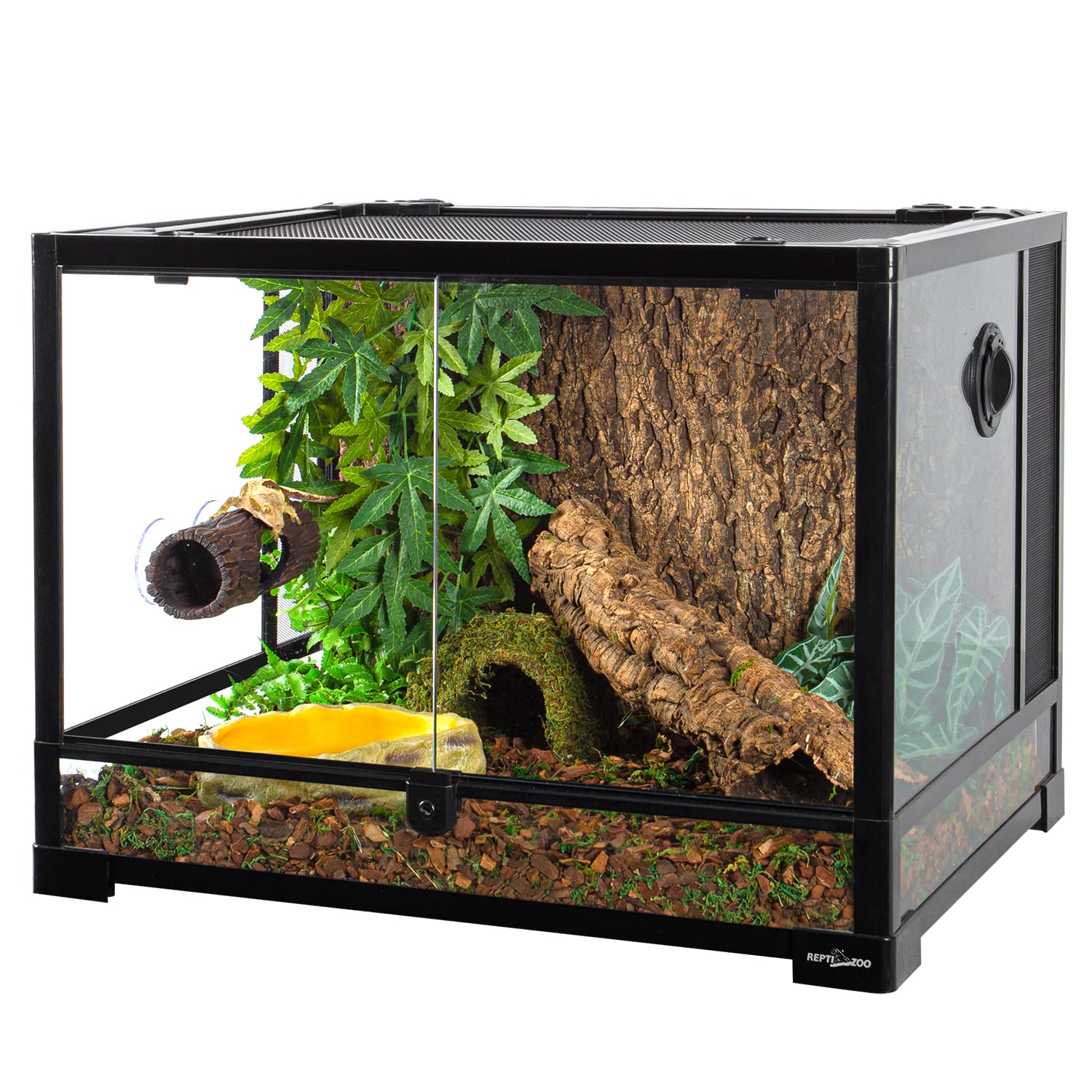 REPTIZOO leopard gecko shelter provides private hiding space