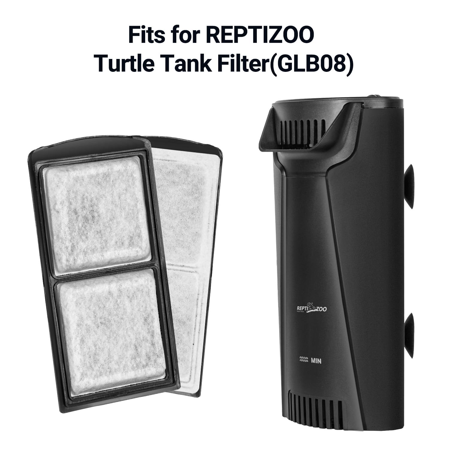 REPTIZOO replacement cartridge reducing odors to keep habitat pleasant.