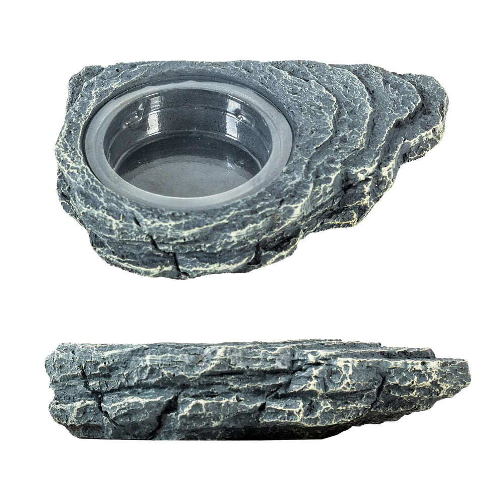 REPTIZOO reptile feeder ledge compatibility shows suitability for geckos, lizards, spiders, frogs