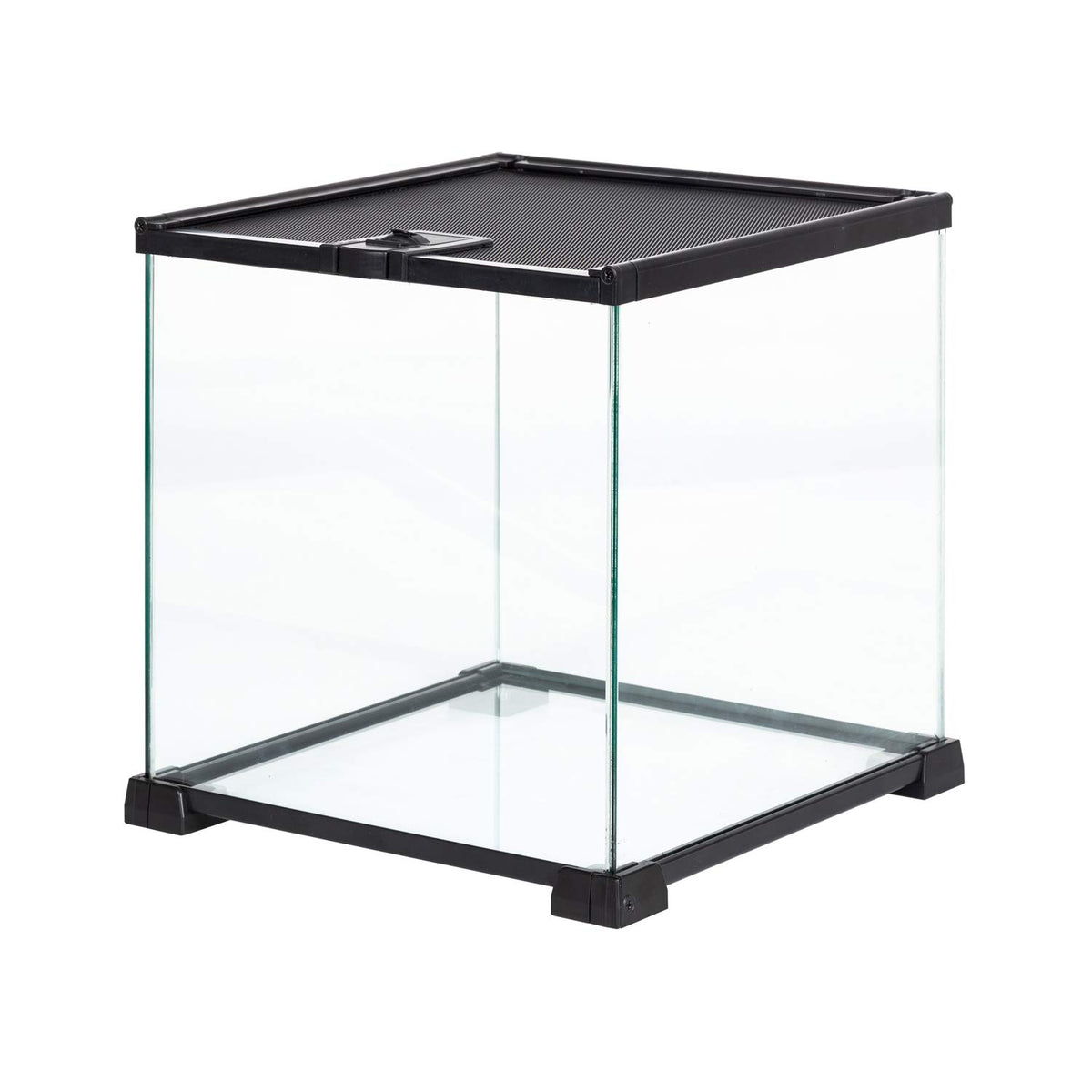 REPTI ZOO small glass tank top opening enables easy feeding and close observation.