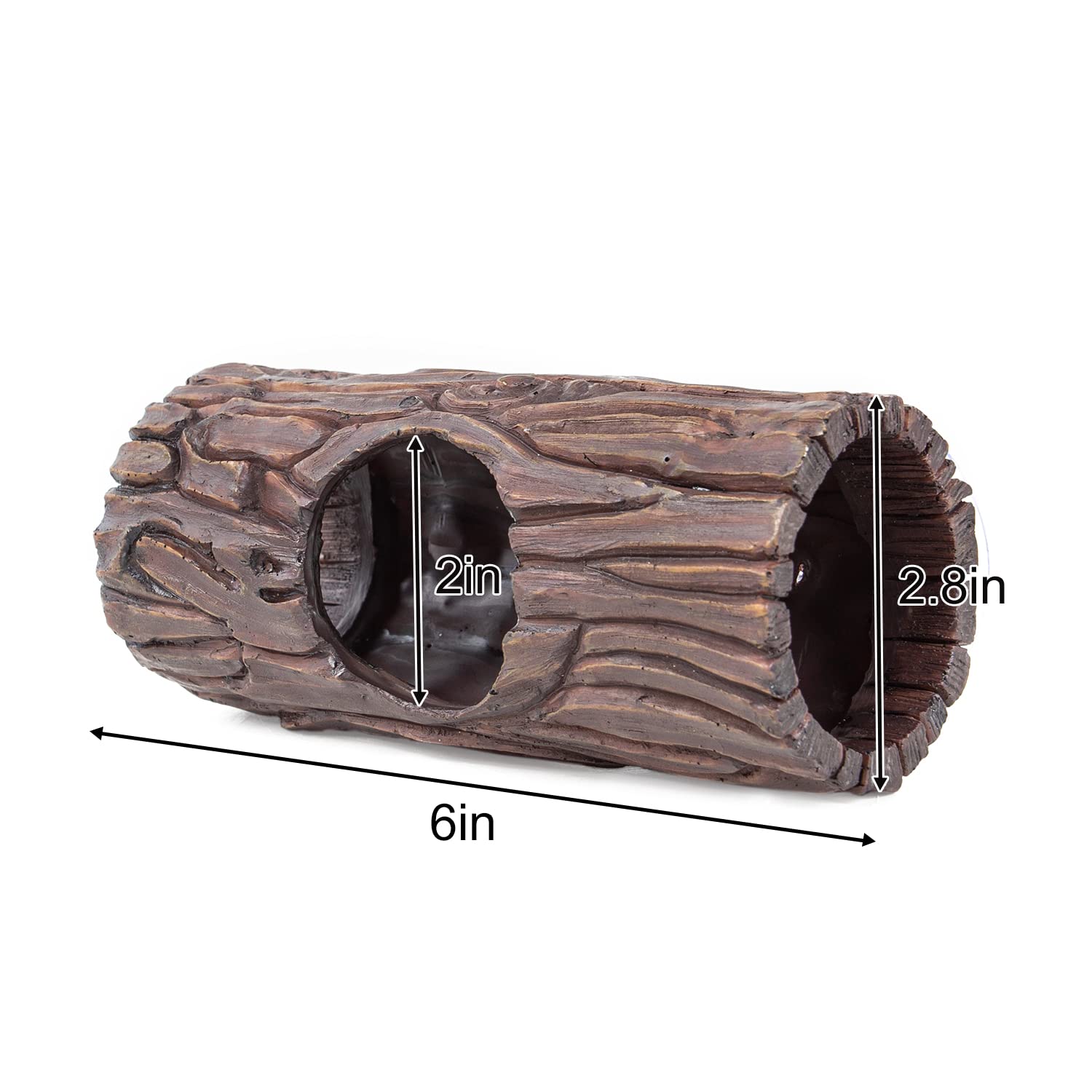 REPTIZOO suction cup attachment secures hide cave to glass