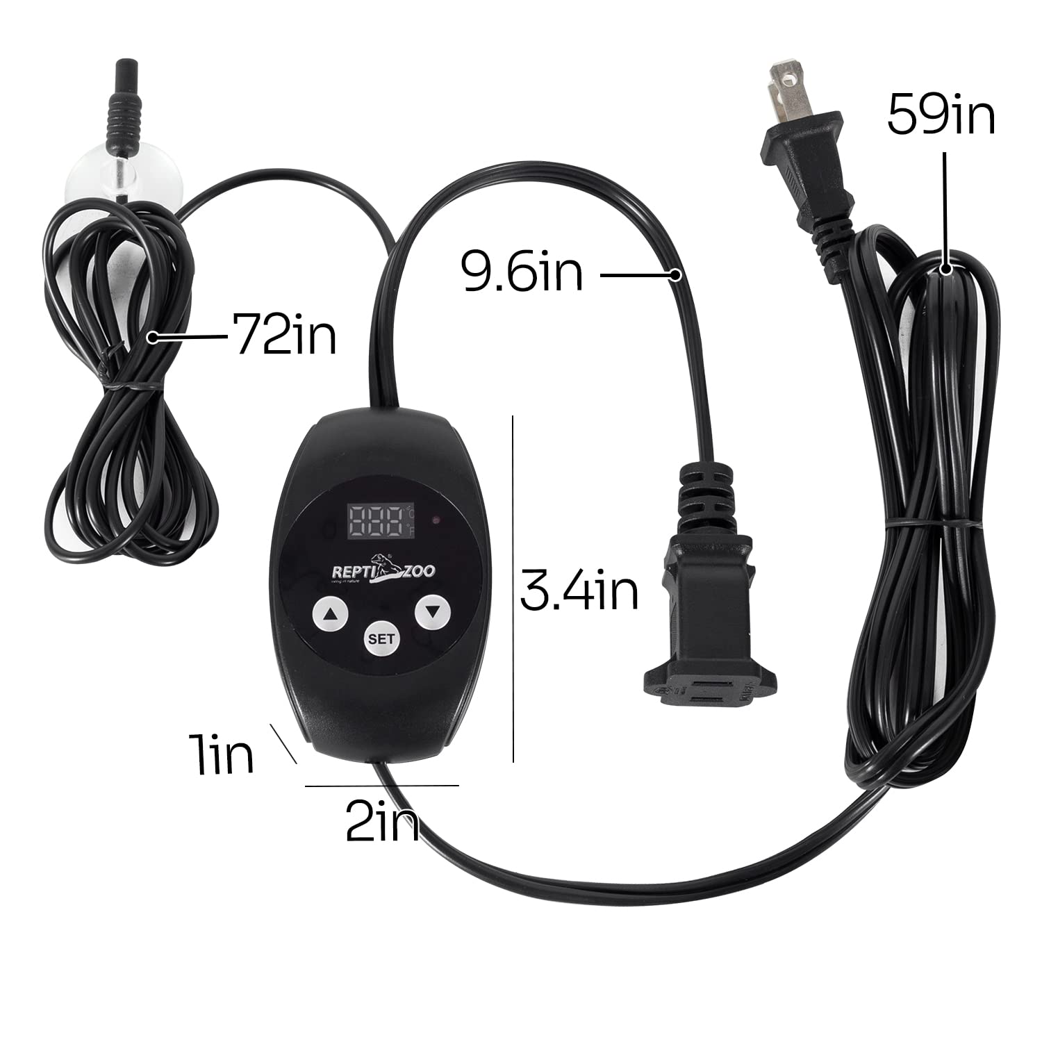 REPTIZOO temperature sensor close-up highlighting responsive habitat sensing