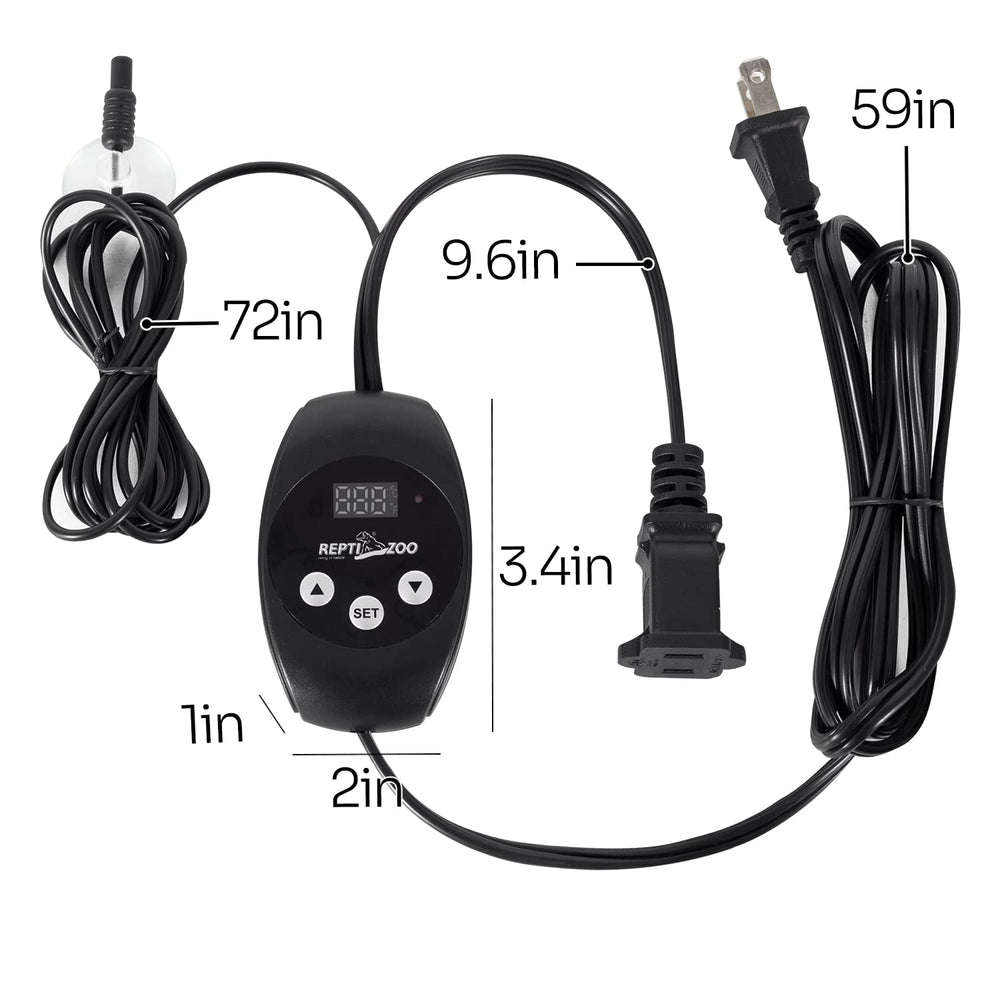 REPTIZOO temperature sensor close-up highlighting responsive habitat sensing