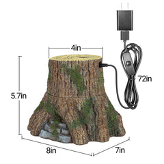 REPTIZOO top mist outlet shown for even humidity distribution.