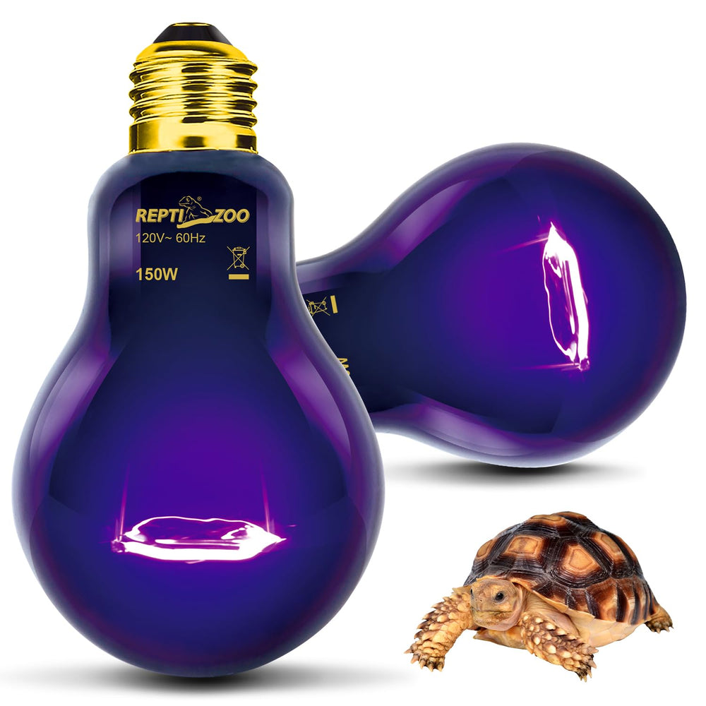 REPTIZOO turtle terrarium heat lamp delivering steady warmth