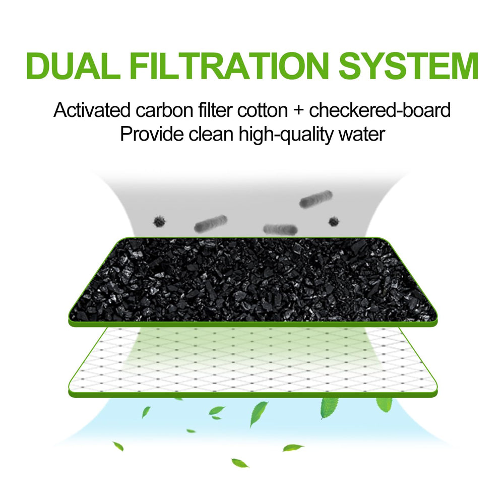 REPTIZOO ultra-quiet pump keeps noise low during pet drinking sessions