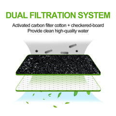 REPTIZOO ultra-quiet pump keeps noise low during pet drinking sessions