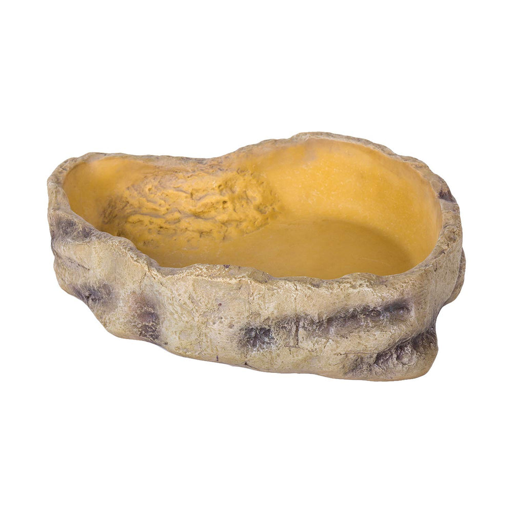 REPTIZOO water bowl smooth surface eases cleaning after feeding.