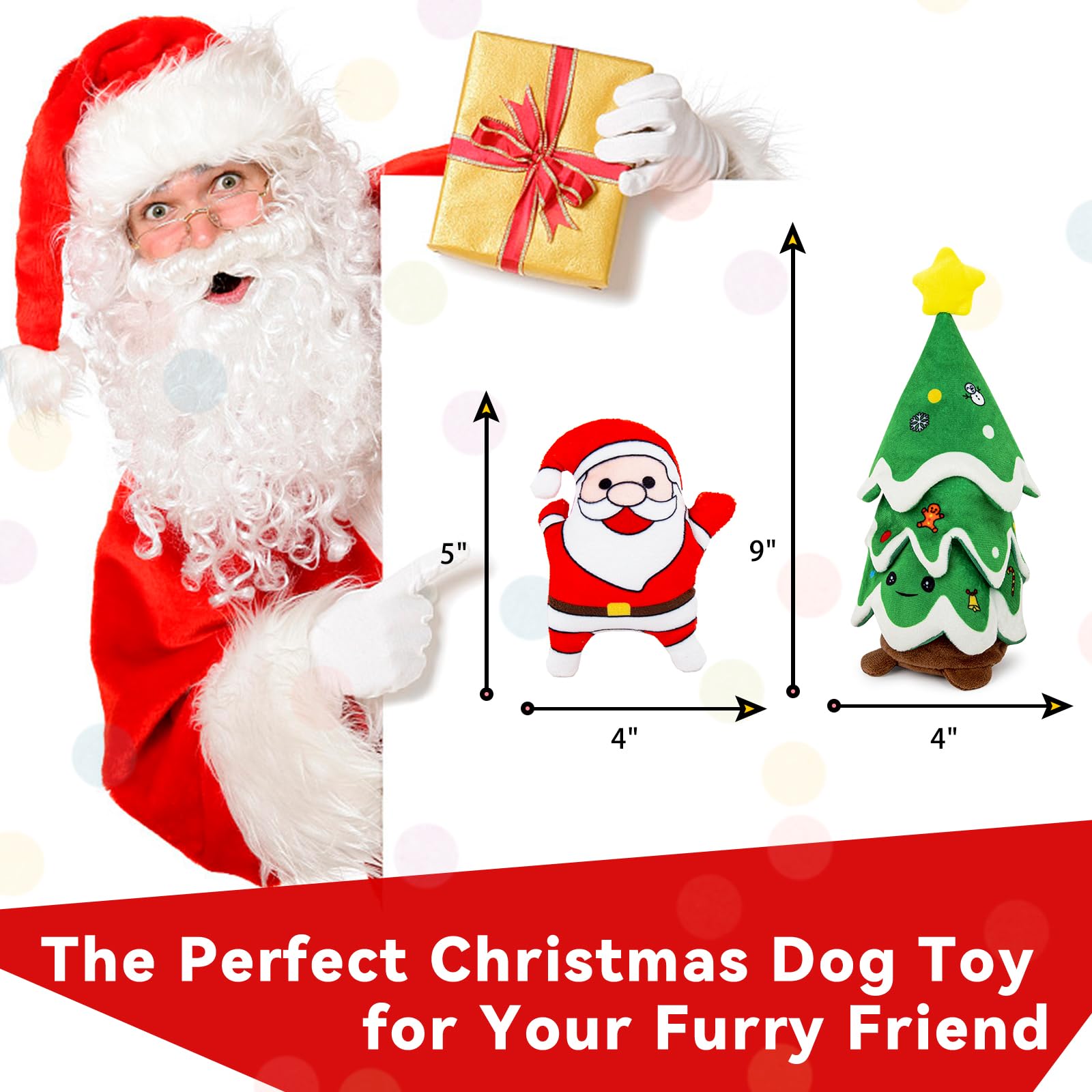 REQIHO peluche navideño suave y duradero para juego diario