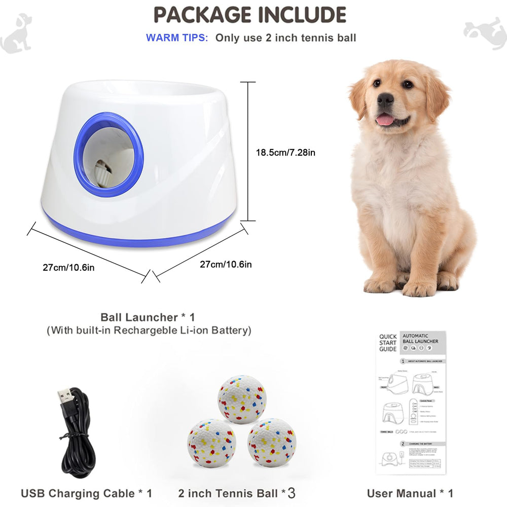 RERBIO Dog Ball Launcher with adjustable-distance controls for flexible play.