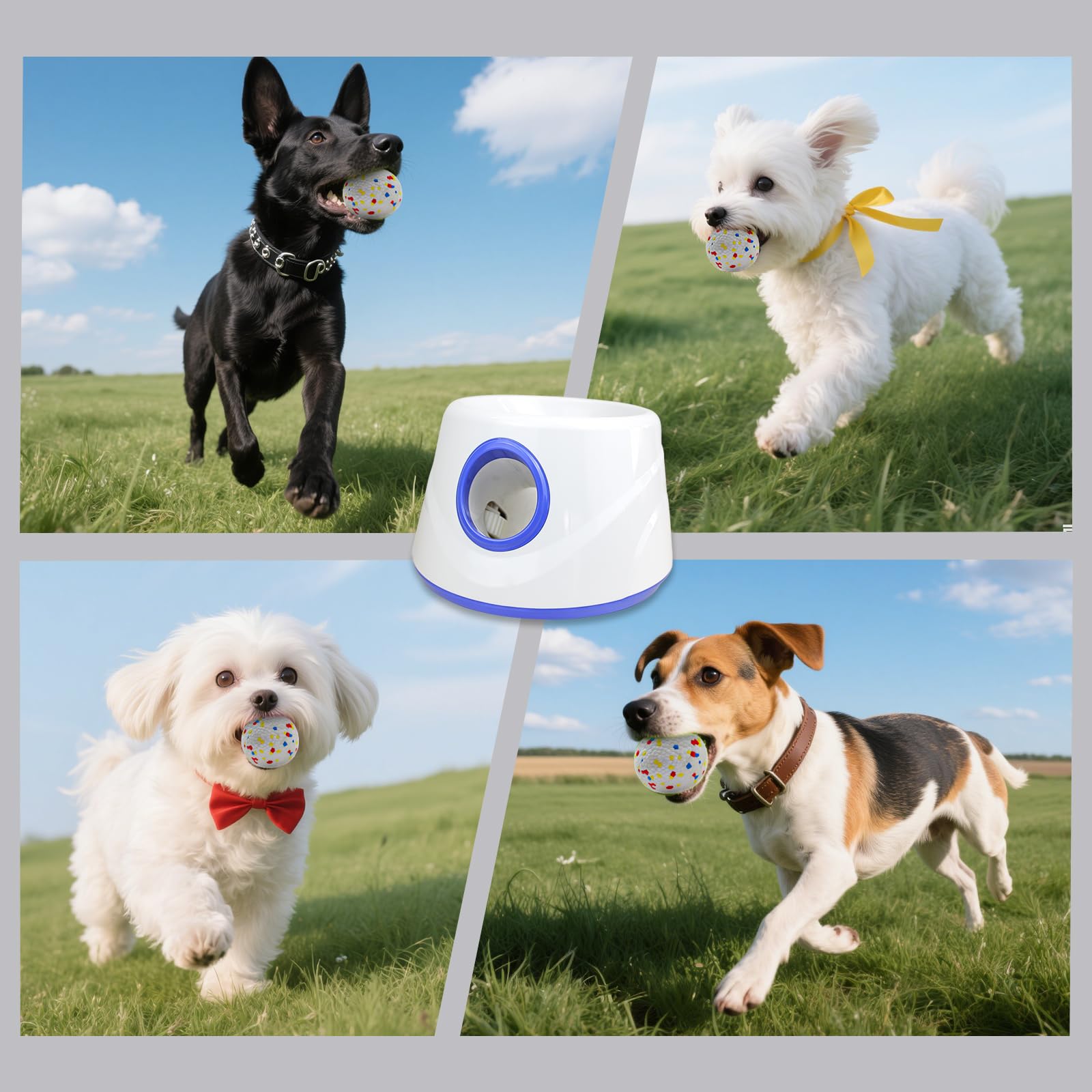 RERBIO Dog Ball Launcher designed for small to medium dogs with safe play.