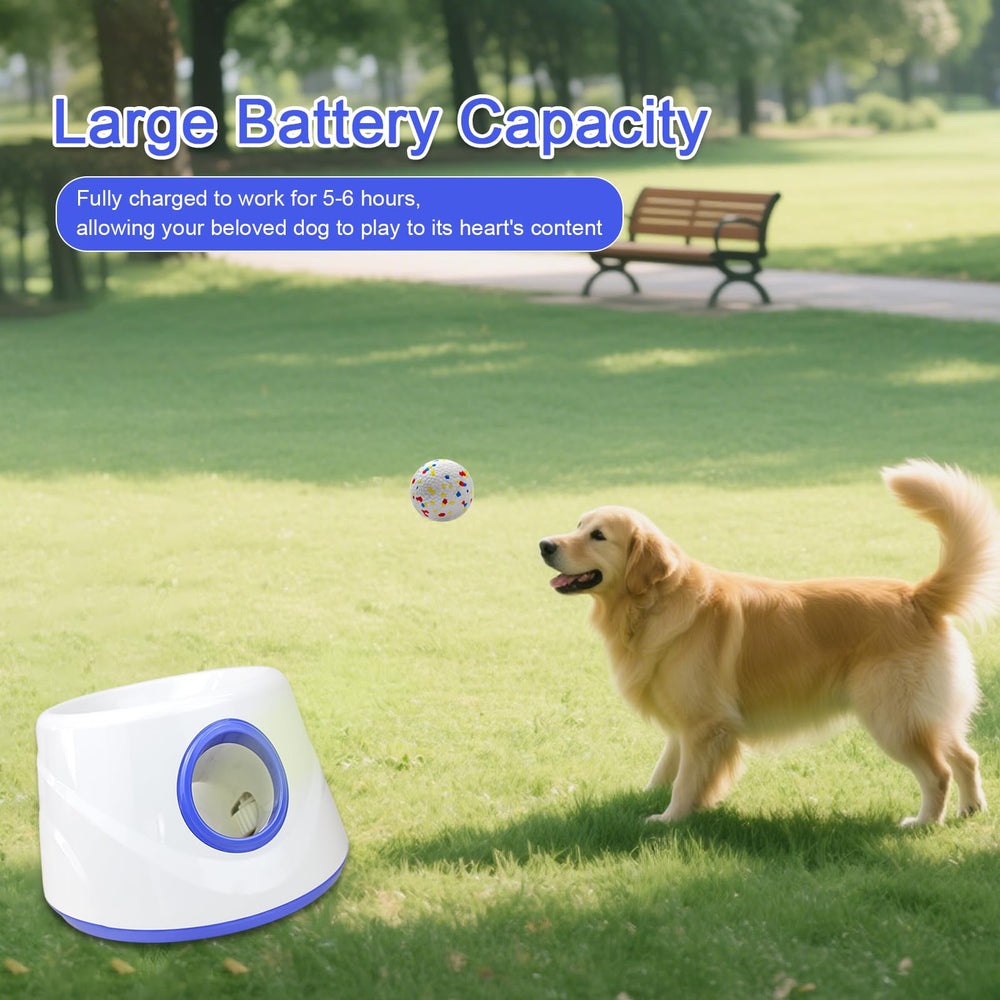 RERBIO Dog Ball Launcher is USB-rechargeable for cordless sessions.