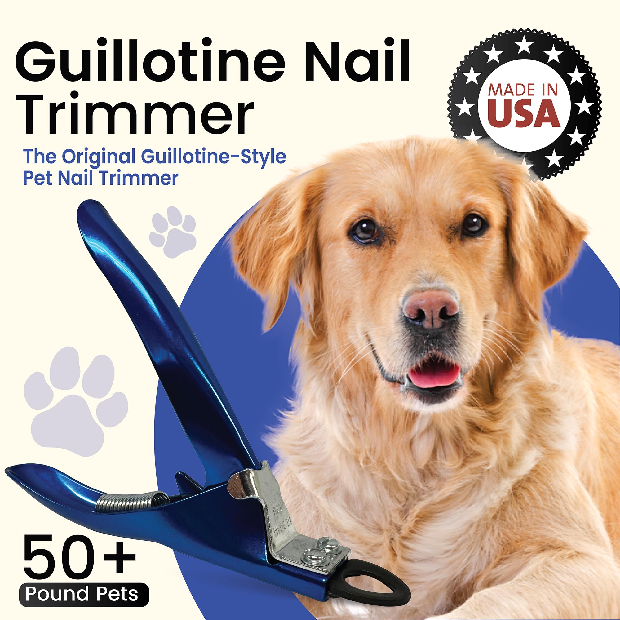 Resco Original Deluxe guillotine action shows fast, clean nail trims for busy groomers.