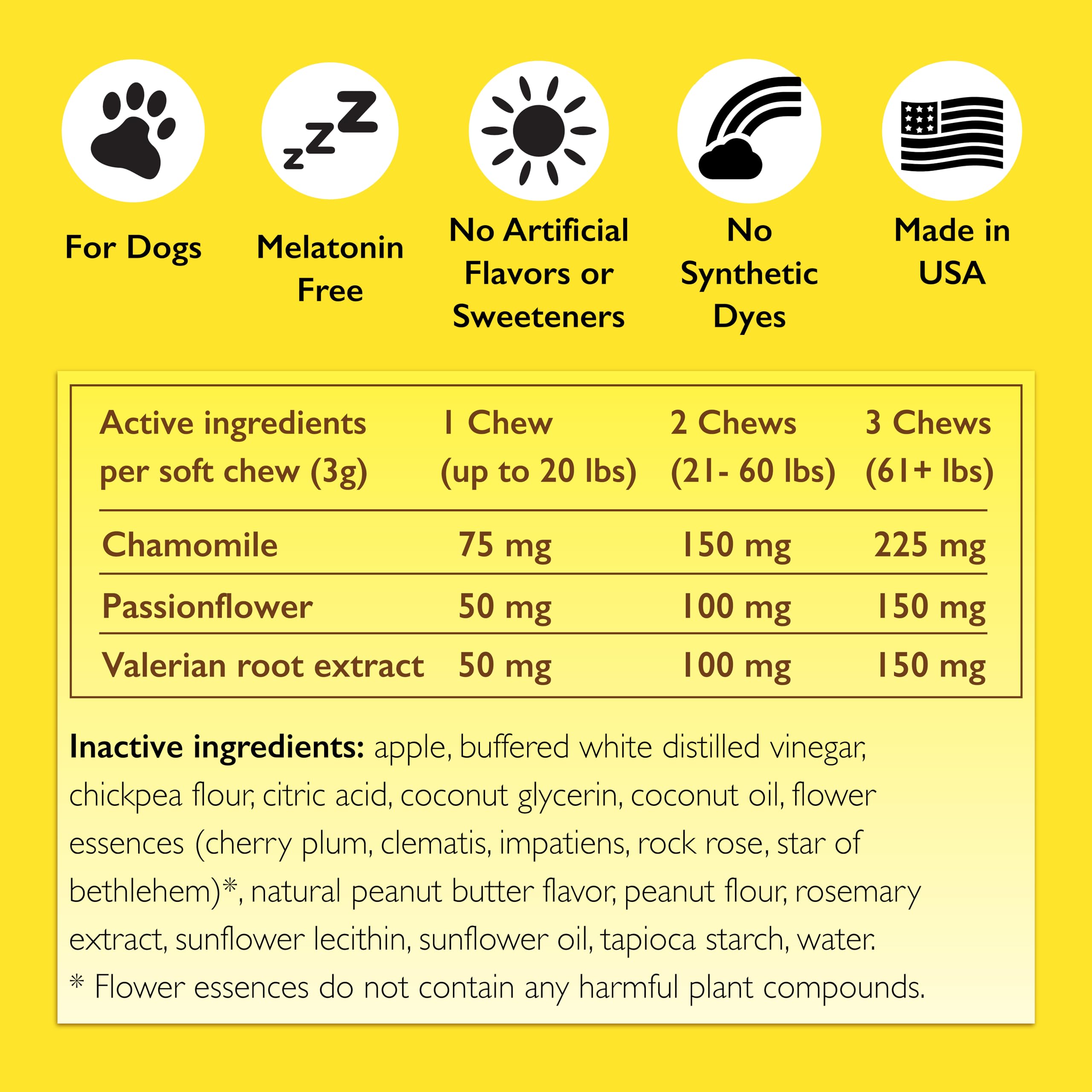 RESCUE Pet Chews for Dogs soft chews close-up reveal gentle texture for anxious moments.