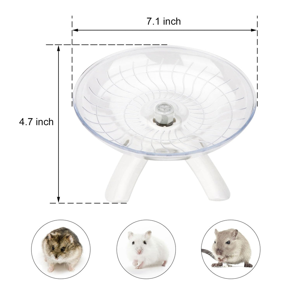 Reshiho hamster wheel-for-dwarf-hamsters fits ideal size for quick spins.