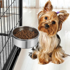 Reshiho stainless steel water and food bowl for multiple pets.
