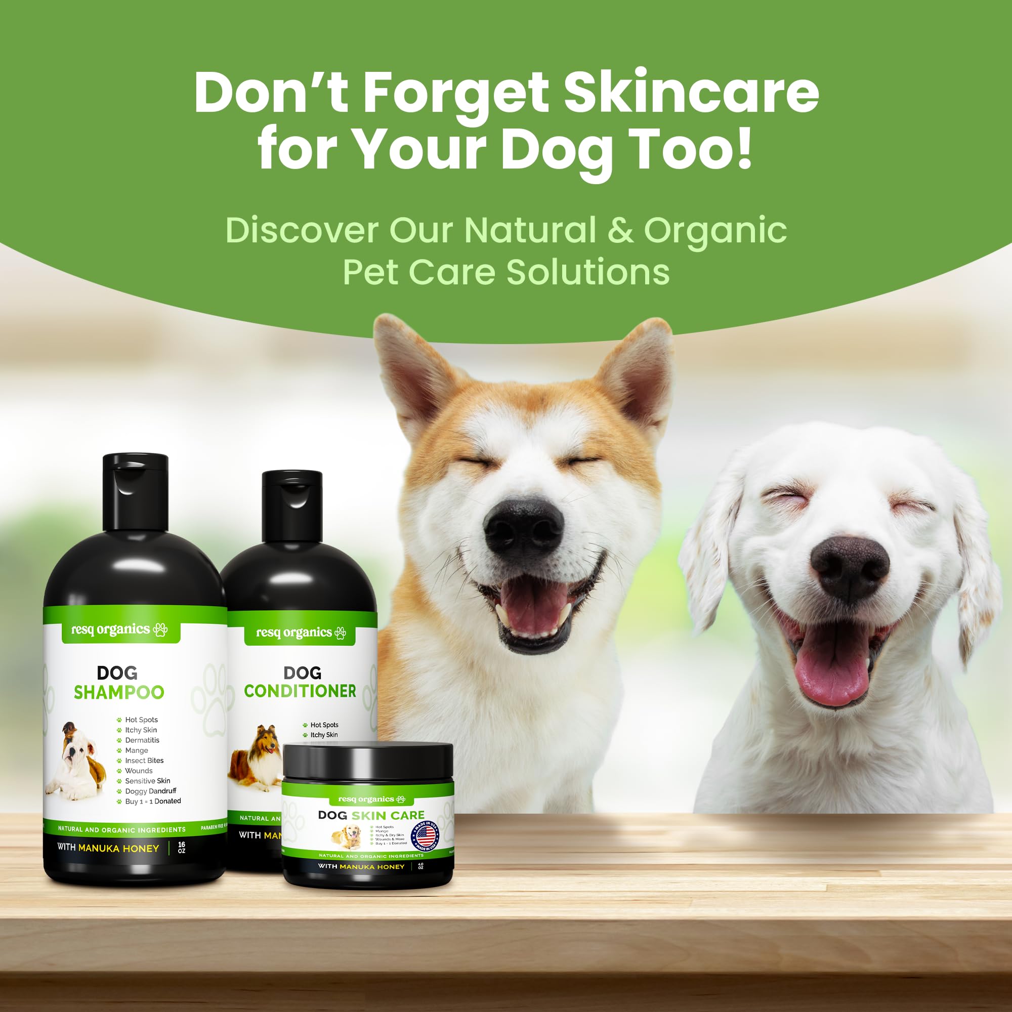 ResQ Organics packaging cat paw balm on display