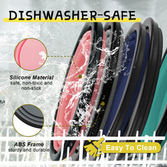 Rest-Eazzzy bowl with carabiners, clip-ready for bags during travels.