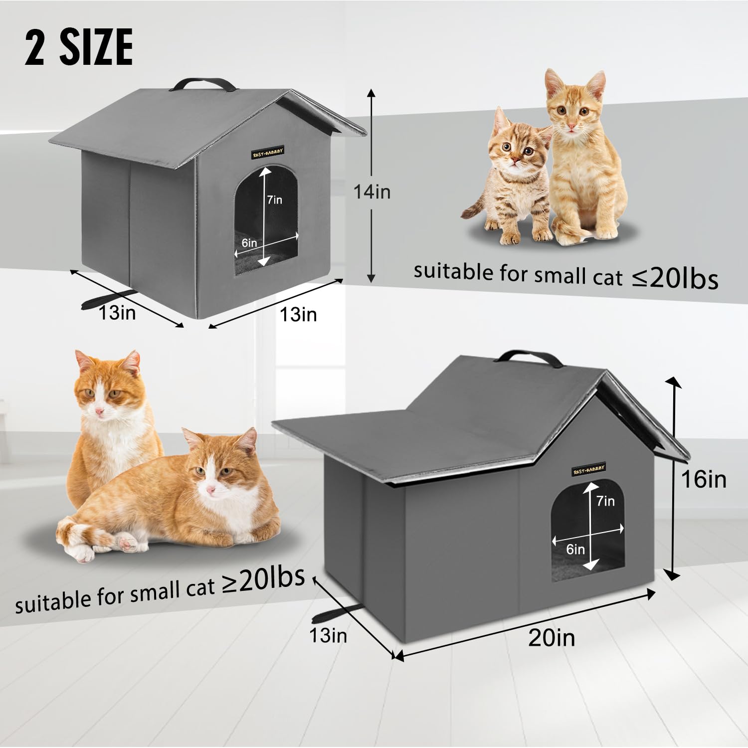 Rest-Eazzzy cat house assembly step demonstrates quick setup in minutes