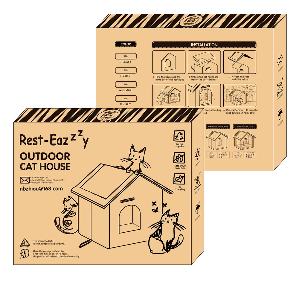 Rest-Eazzzy compact design suits cats and small pets for indoor or balcony placement