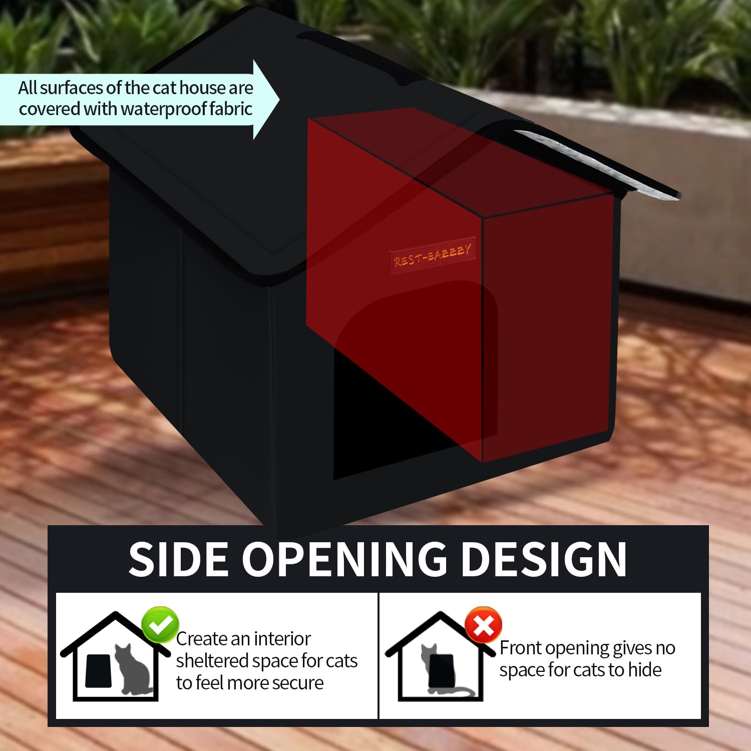 Rest-Eazzzy insulation detail reveals warmth retention for cozy shelter
