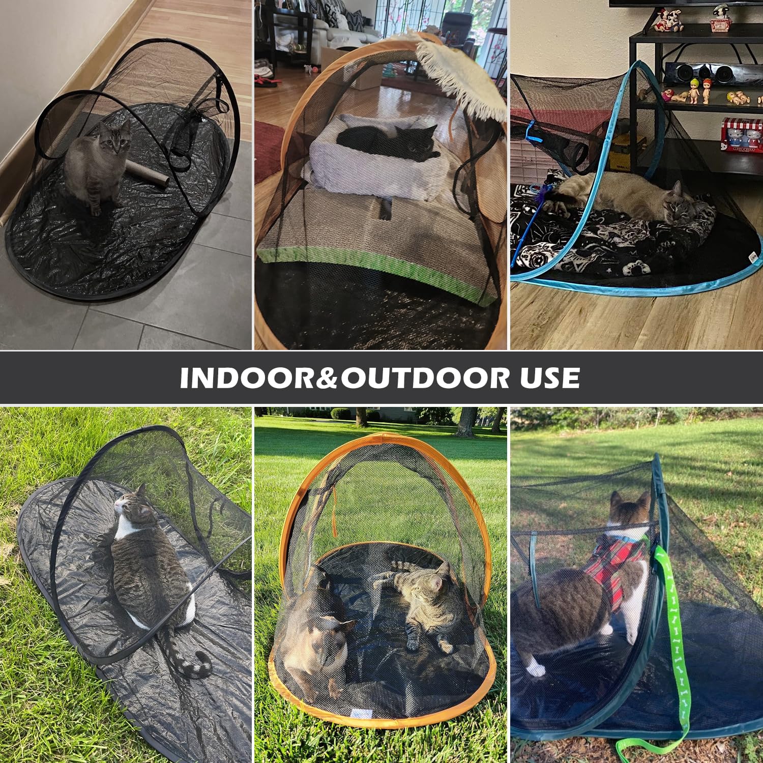 Rest-Eazzzy Cat Tent Outdoor is suitable for outdoor shade and nap time on patios.