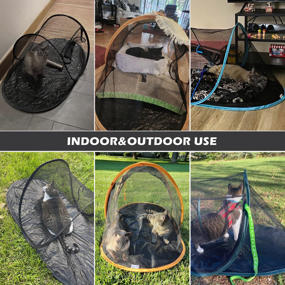 Rest-Eazzzy Cat Tent Outdoor is suitable for outdoor shade and nap time on patios.