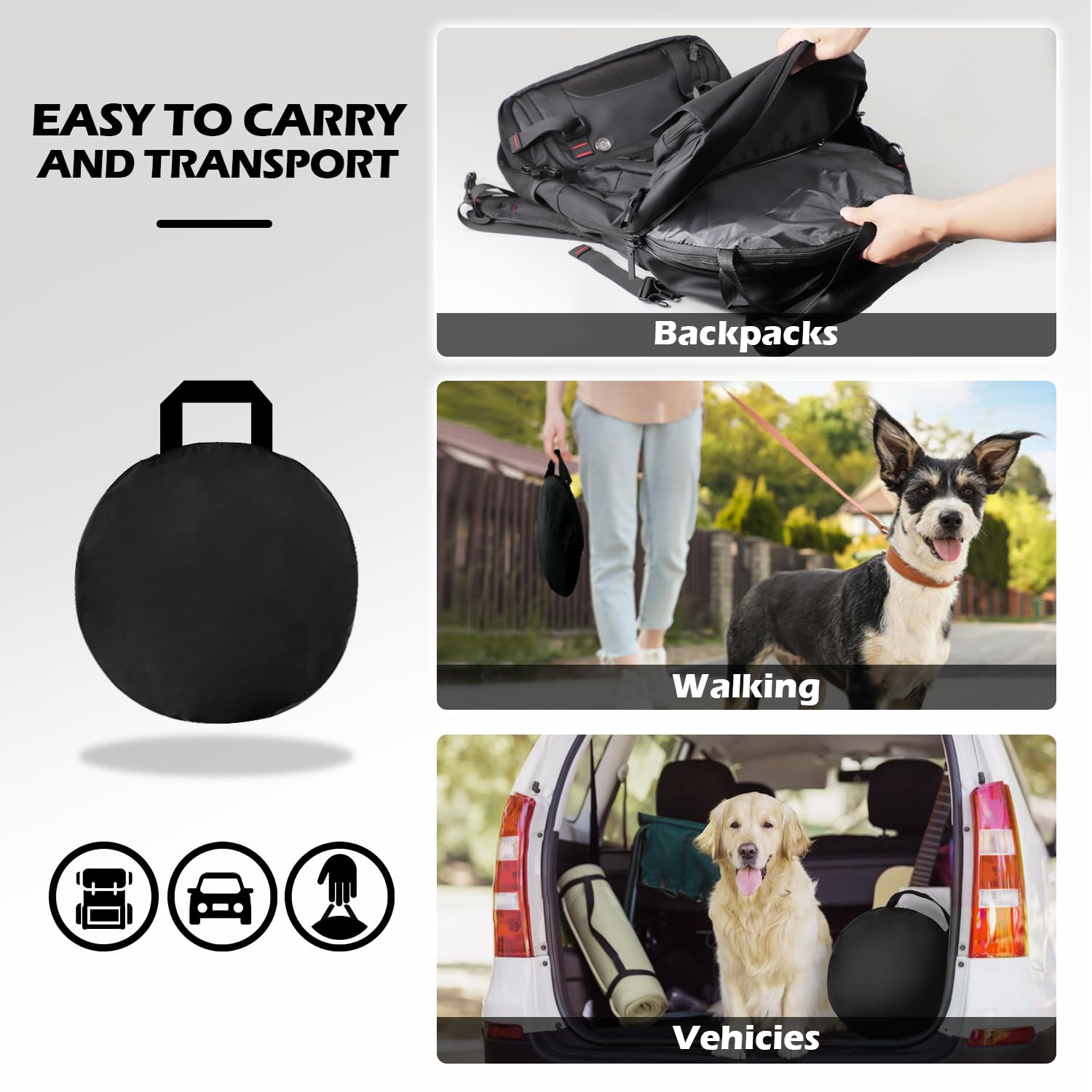 Rest-Eazzzy Cat Tent Outdoor highlights quick setup in seconds for hassle-free outings.