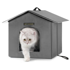 Rest-Eazzzy outdoor cat house top view shows compact weatherproof shelter for feral cats