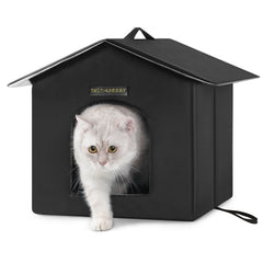 Rest-Eazzzy outdoor cat house waterproof-roof keeps cats dry during rain