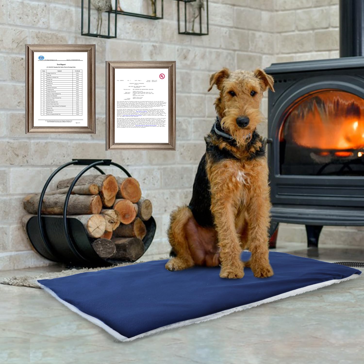 Rest-Eazzzy pet heating pad cat-use shows cozy warmth for feline friends.