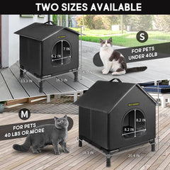 Rest-Eazzzy storm-proof elevated base keeps cats dry above moisture
