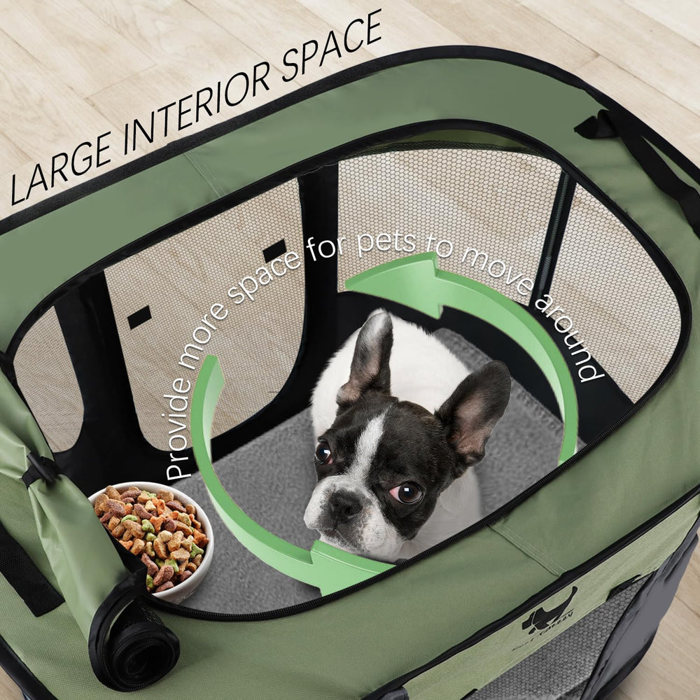 Rest-Eazzzy travel backpack for playpen green supports portable adventures.