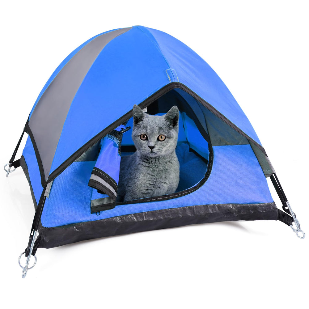 RESTCLOUD Cat Camping Tent front view shows cozy indoor hideaway for calm cats