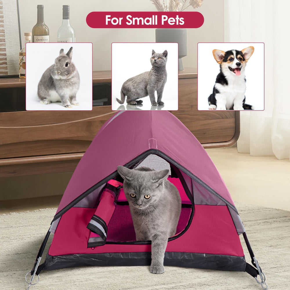 RESTCLOUD cat tent dimensions 21.5 x 21.5 x 14 inches.