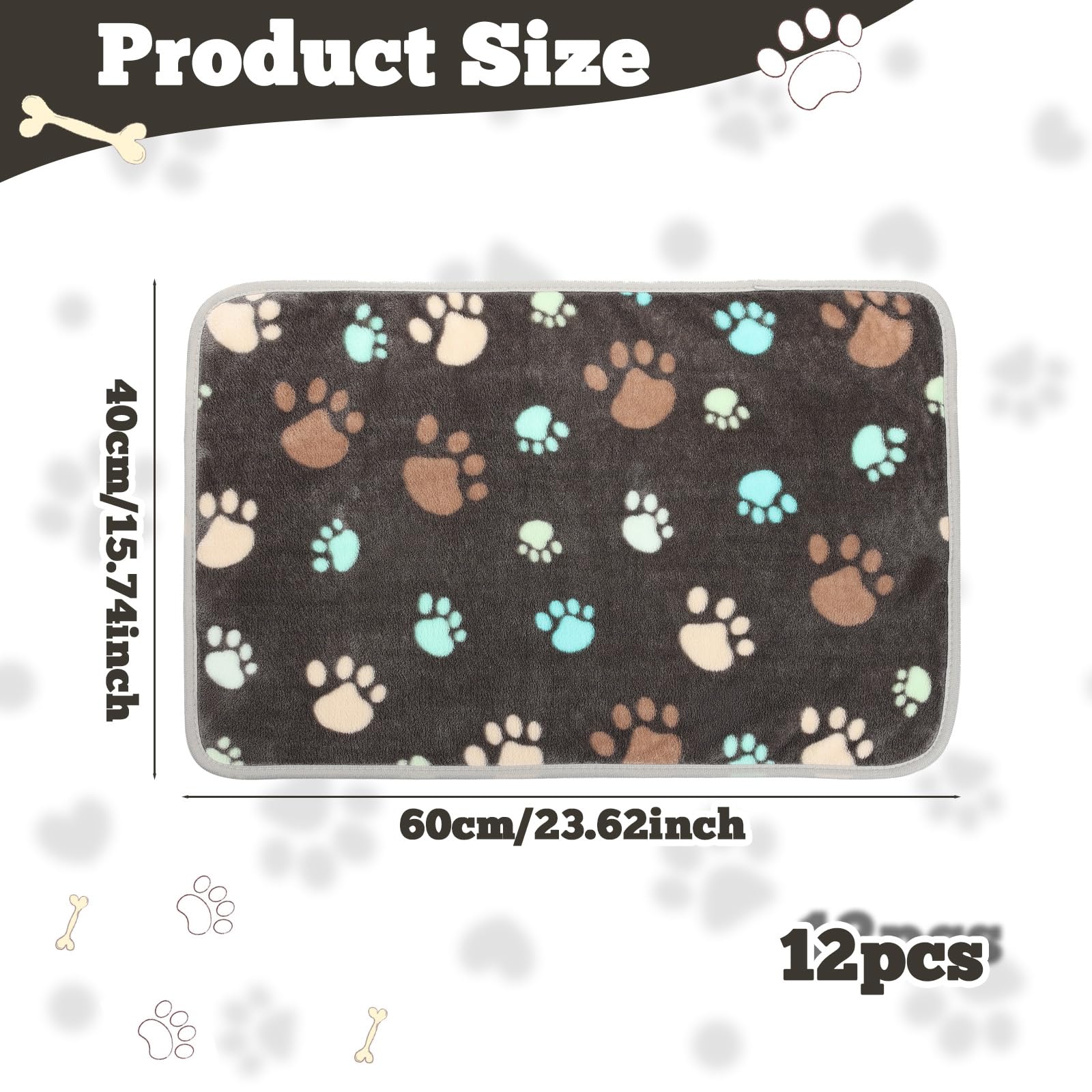 Retainbre small pet blanket 23x16-inch closeup highlights soft flannel texture for cuddles.