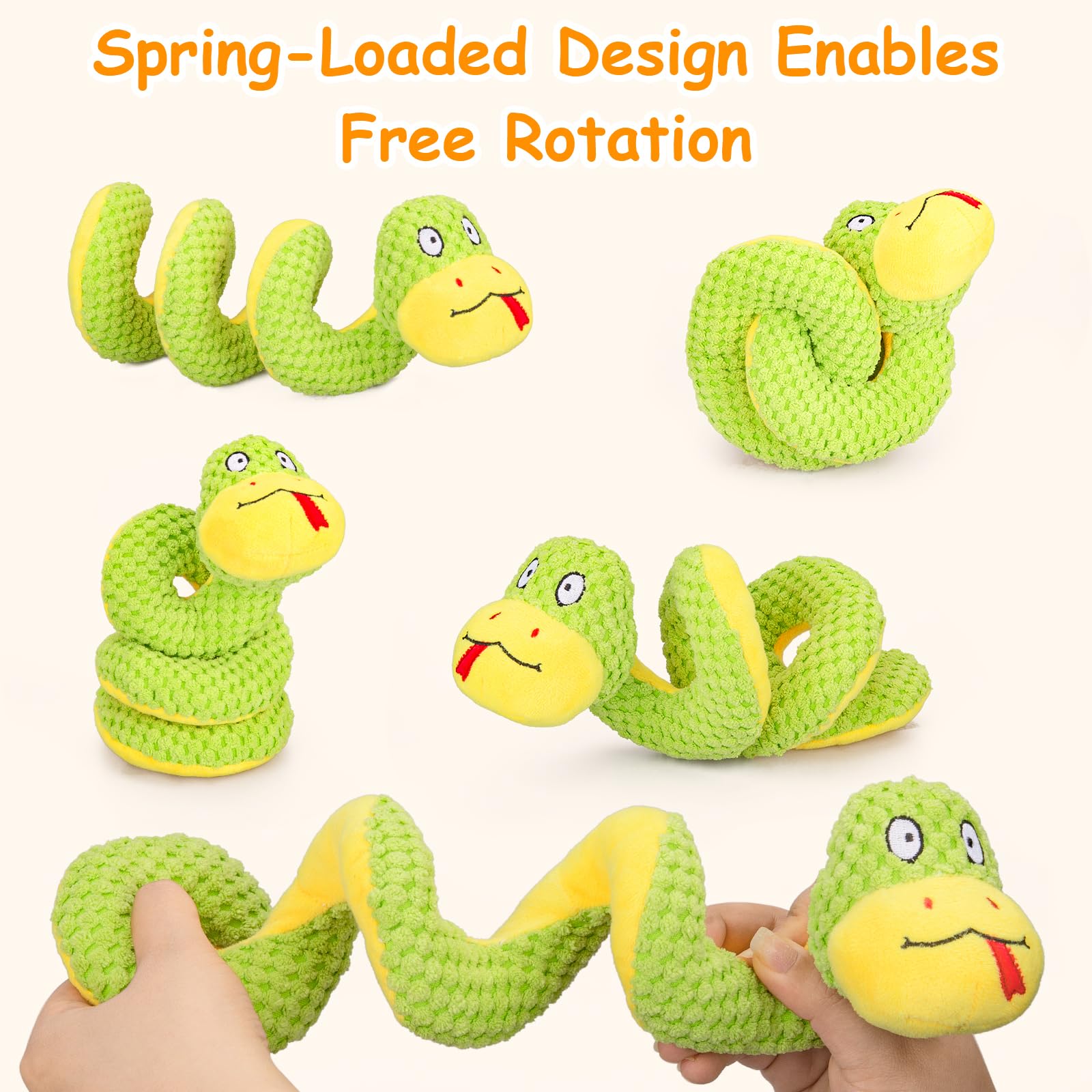 Retro Shaw crinkle snake closeup shows crinkle texture for engaging sound-based play