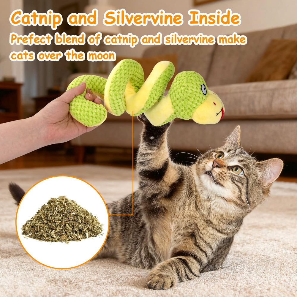 Retro Shaw soft plush body is gentle on teething kittens while chewing